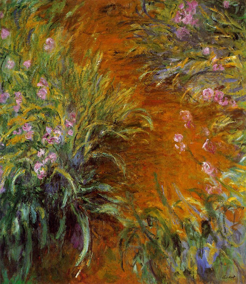 Artwork Replica | The Path through the Irises by Claude Monet (1840 ...